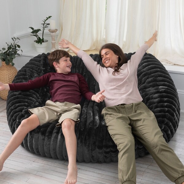 Jaxx 6 Foot Bean Bag, Loveseat, Sofa & Lounger - Mondo Fur - On Sale - Bed Bath & Beyond - 39110462 Jaxx 6 Foot Bean Bag, Loveseat, Sofa & Lounger - Mondo Fur - On Sale - Bed Bath & Beyond - 39110462