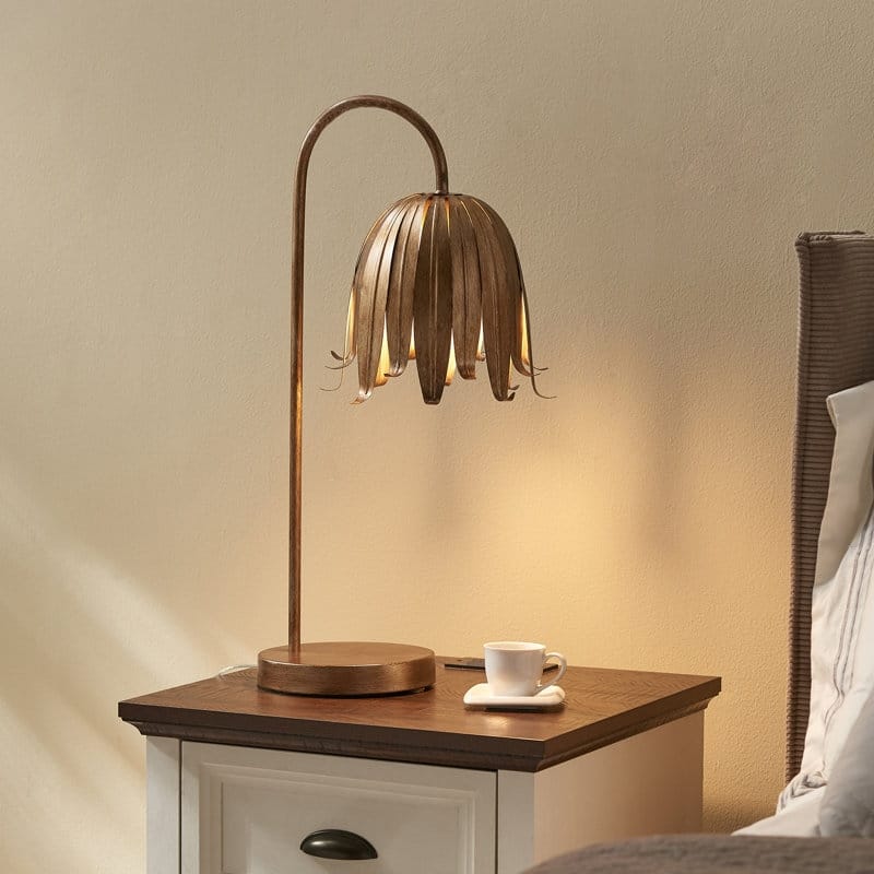 Acroma 23.63" Arched Steel Dimmable Table Lamp - N/A