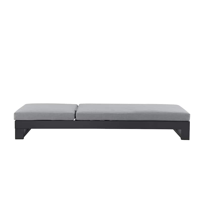 KOVA Minimalist Aluminum Outdoor Chaise Lounge (Set of 2)