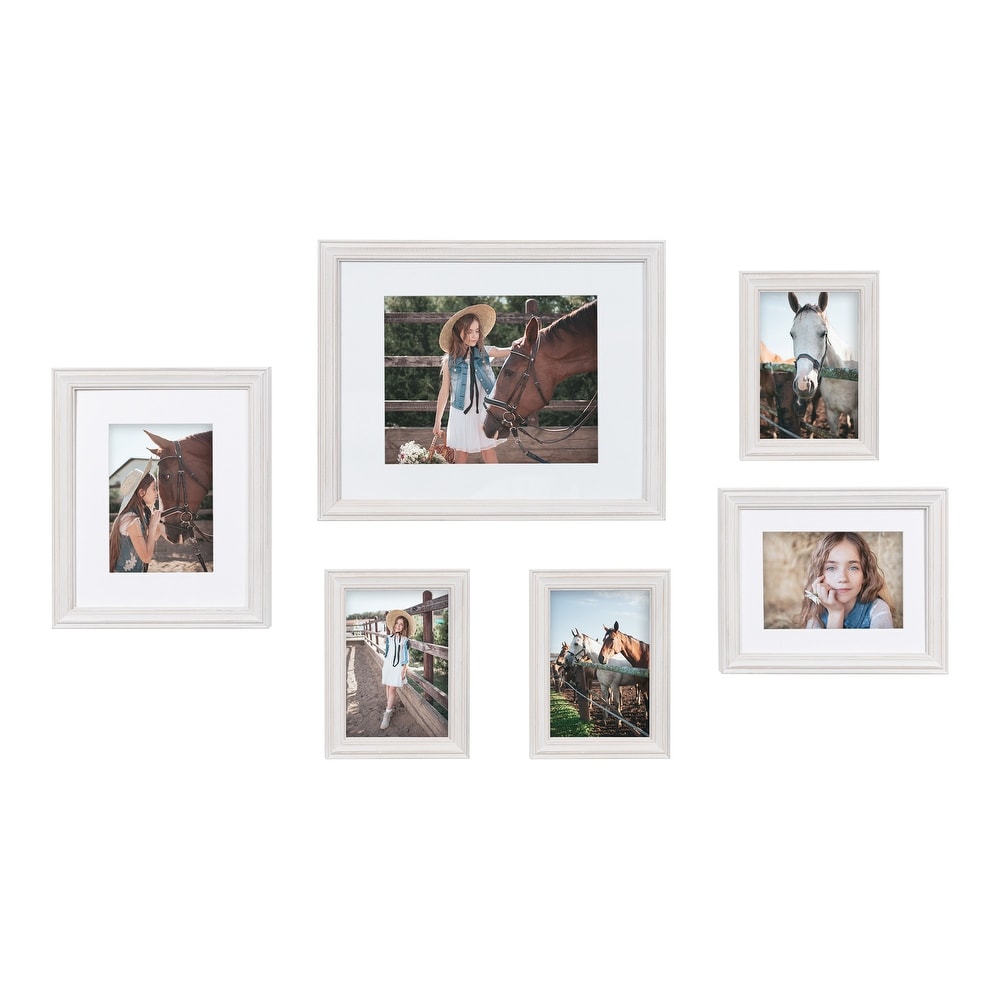 Americanflat 8x8 Picture Frame in Black - Displays 6x6 With Mat