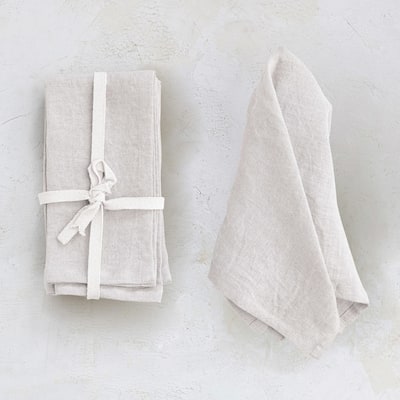 Stonewashed Linen Dinner Napkins