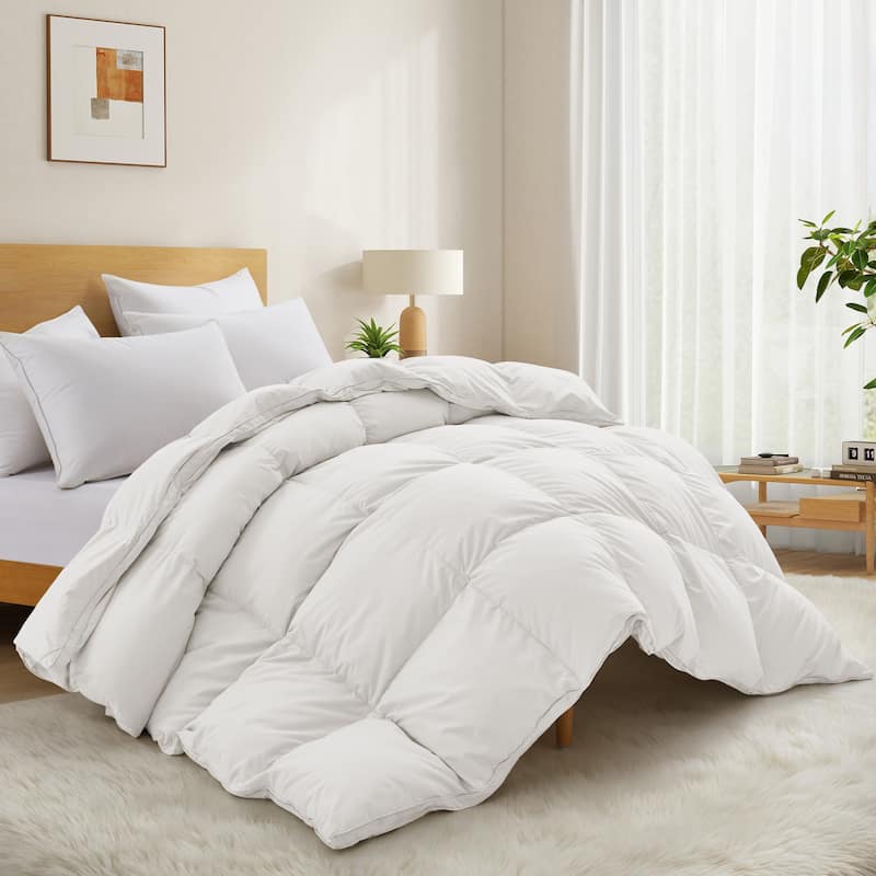 Heavyweight Extra Warm Premium Goose Feather & Down Duvet Comforter