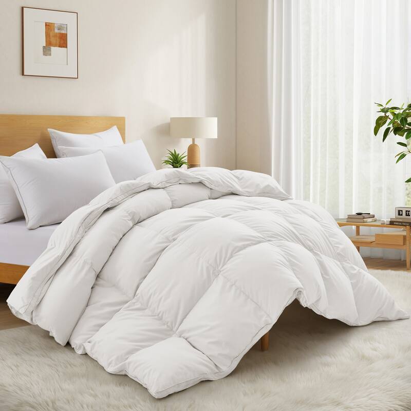 Premium White Feather Down Comforter Duvet Insert All Warmth Levels