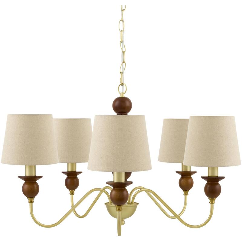 Livabliss Wiluna Rustic Chandelier - 28"L x 28"W x 47"H
