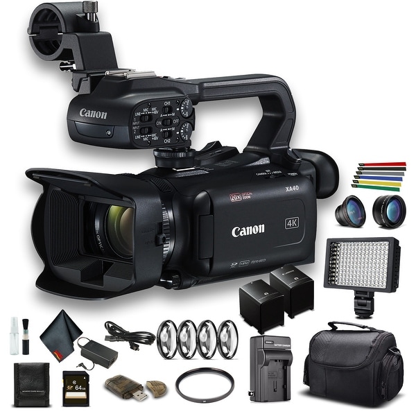 Canon XA40 Professional UHD 4K Camcorder (3666C002) W/Extra Battery,. Opens flyout.