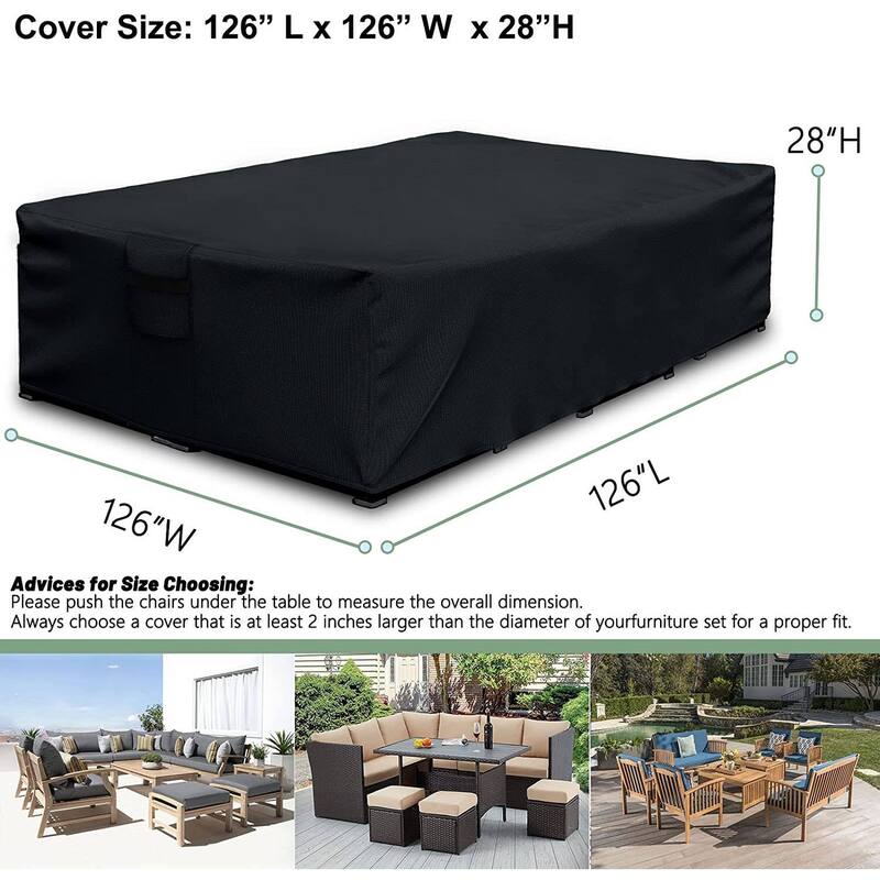 Outdoor Heavy Duty furniture Cover Waterproof Patio Table and Chairs Cover