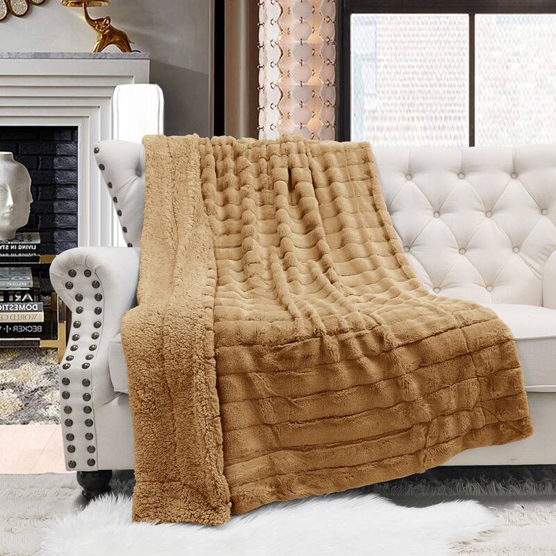 Supermink Decorative Fauxfur Throw 50'' x 60''