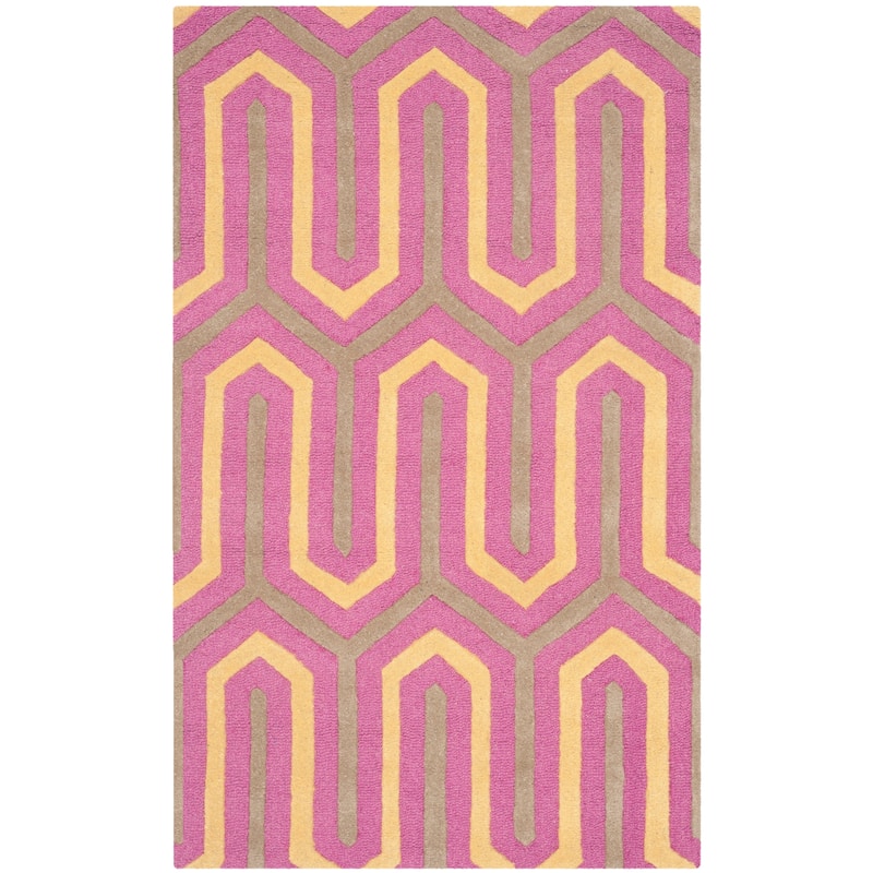 SAFAVIEH, Handmade Cambridge Faiza Modern Moroccan Wool Rug