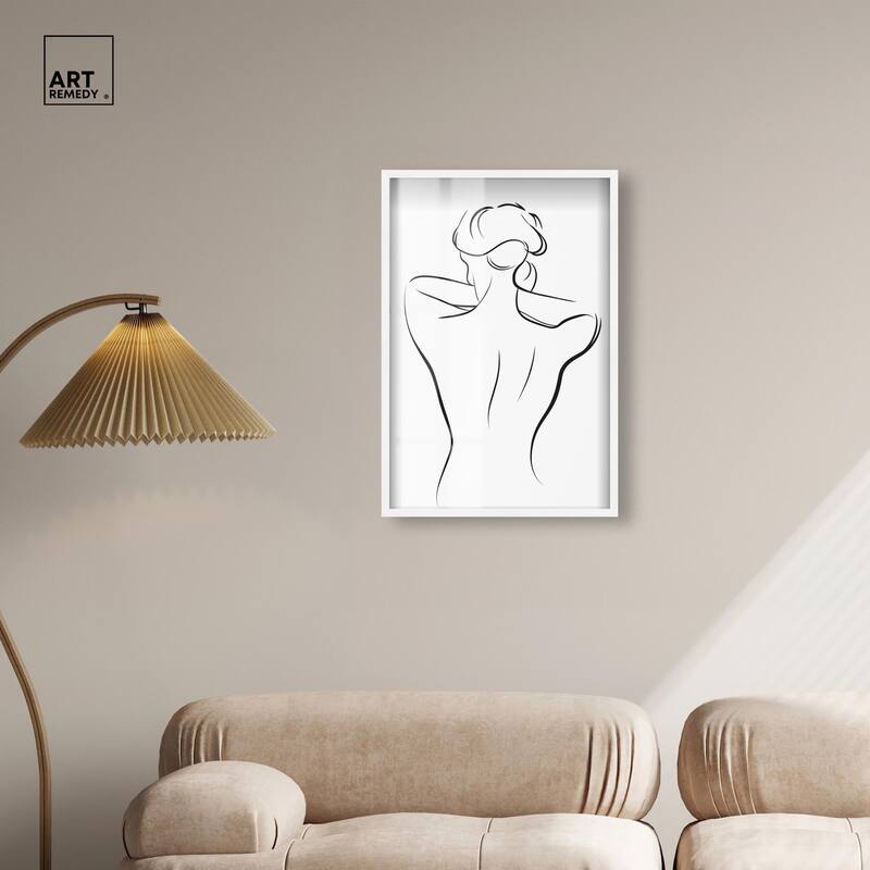 Woman in Contour II Shadowbox by Art Remedy