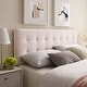 preview thumbnail 9 of 38, Carson Carrington Labbgard Queen-size Biscuit Tufted Velvet Headboard