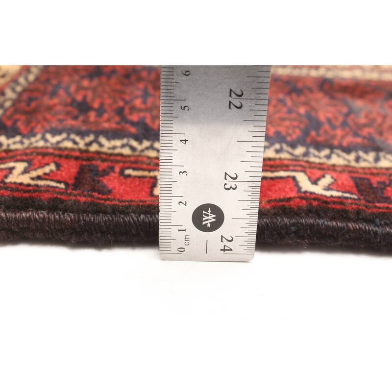 ECARPETGALLERY Hand-knotted Teimani Dark Navy Wool Rug - 2'10 x 4'4