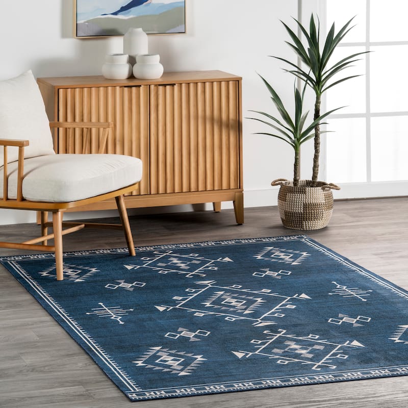 Nuloom Shenai SplashGuard Machine Washable Area Rug