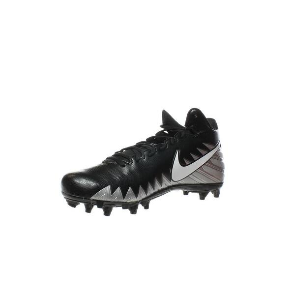 Shop Nike Mens Alpha Menace Varsity Mid Black Football Cleats Size
