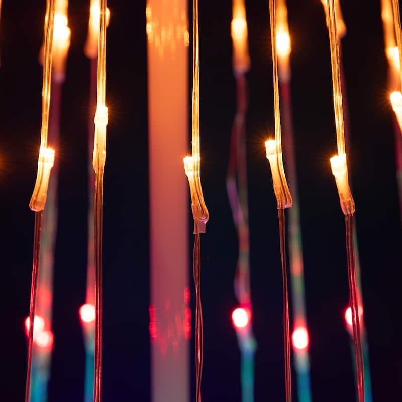 LED Lighted Show Cone Christmas Tree Outdoor Decoration 6' Multi-Color - White