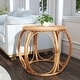 preview thumbnail 2 of 7, Savannah Woven Rattan Round End Table
