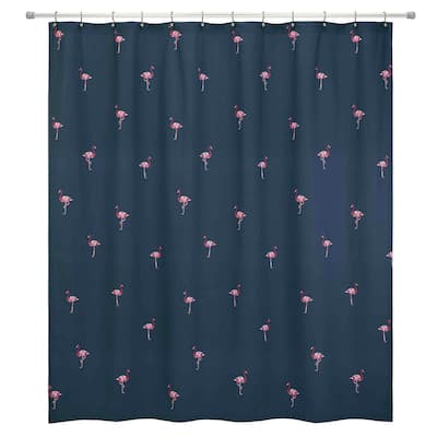 Izod Flamingo Shower Curtain