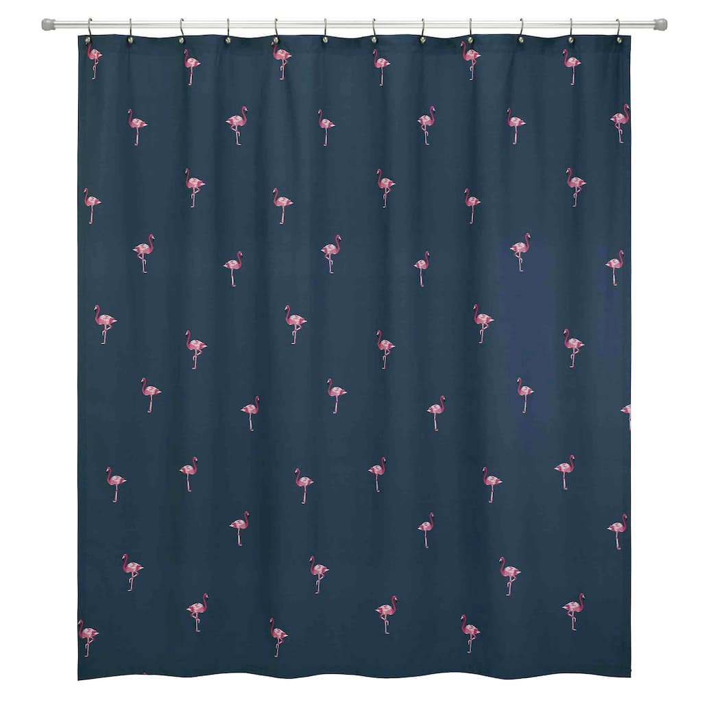 Izod Flamingo Shower Curtain