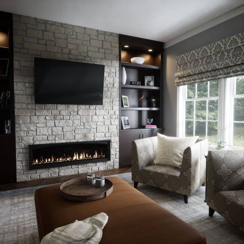 EverStone Cobblestone Faux Stone Panel, 48"W x 23 3/4"H x 1 1/8"D