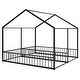 preview thumbnail 6 of 10, Metal Twin Size House-Shaped Platform Beds , Dual Side-by-Side Design with Guardrails, Sturdy Construction