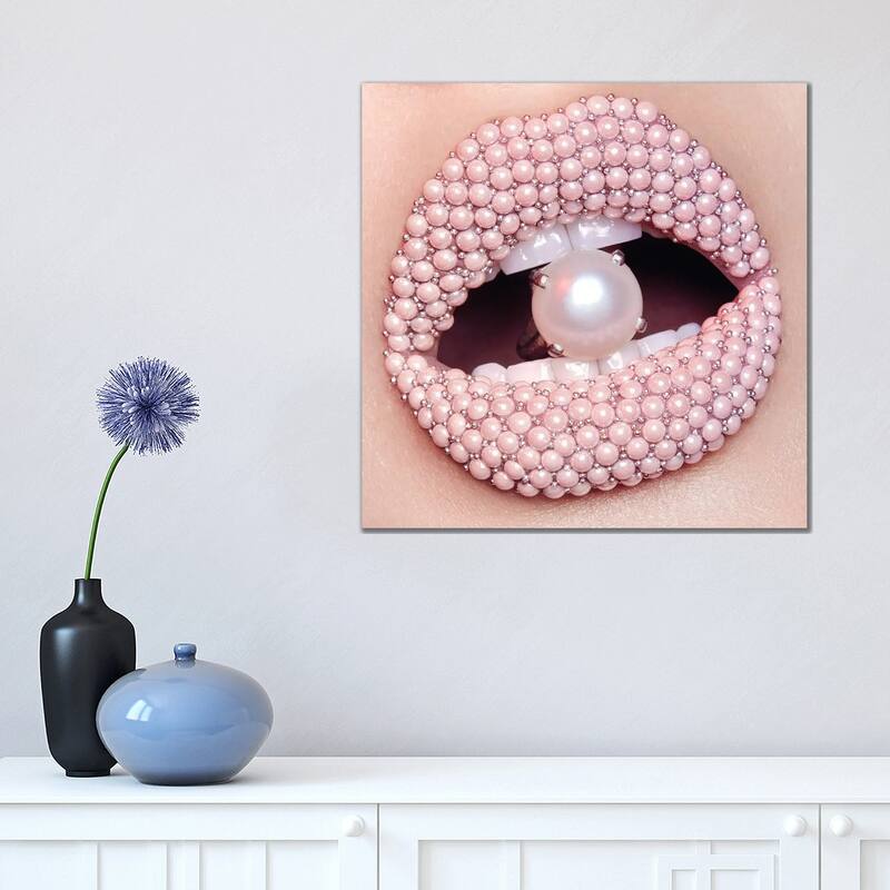 iCanvas "Pearls" by Vlada Haggerty Canvas Print - 18x18x1.5