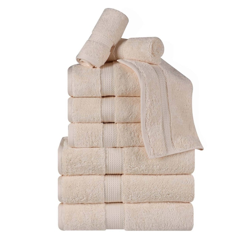 Superior Egyptian Cotton Pile Heavyweight 9-Piece Towel Set