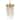 Winham 1 Light Antique Gold Crystal Pendant - 7'' W x 14'' H