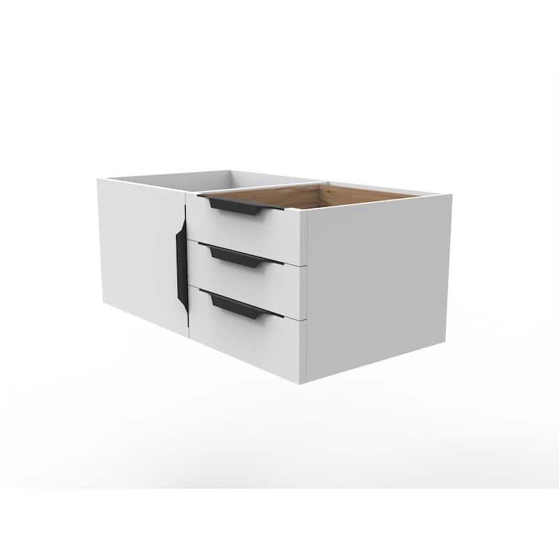 Alpine 36" Wall Mounted Bathroom Vanity (Base Only)