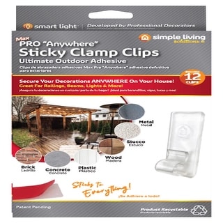 Simple Living Solutions Max Pro Sticky Mini Clamp Clips 12 pk - Bed ...