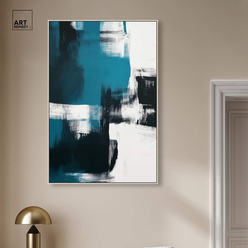 Weight of Teal Canvas by Art Remedy