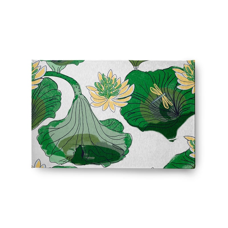 Lotokoi Oriental Chenille Area Rug - Green - 24" 36"