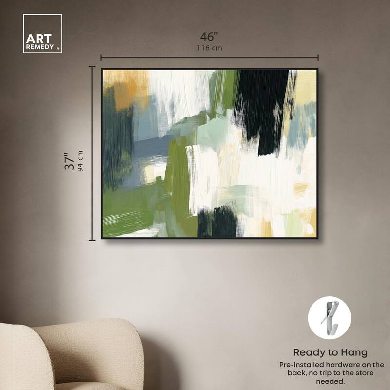 Moss Layers I Canvas by Art Remedy