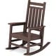 preview thumbnail 105 of 110, Modern High-Back Rocking Adirondack Chair All Weather Coffee