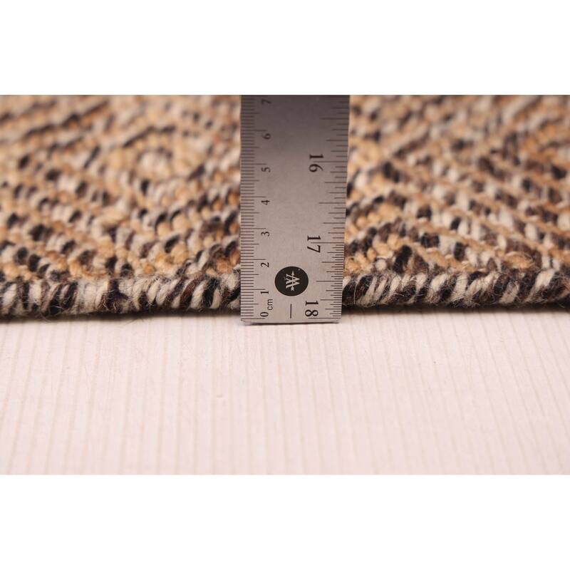 ECARPETGALLERY Flat-Weave Palas Denizli Taupe Kilim - 5'4 x 7'6