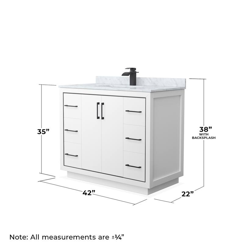Wyndham Collection WCF1111-42S-NAT-M34 Icon 42" Free Standing Single