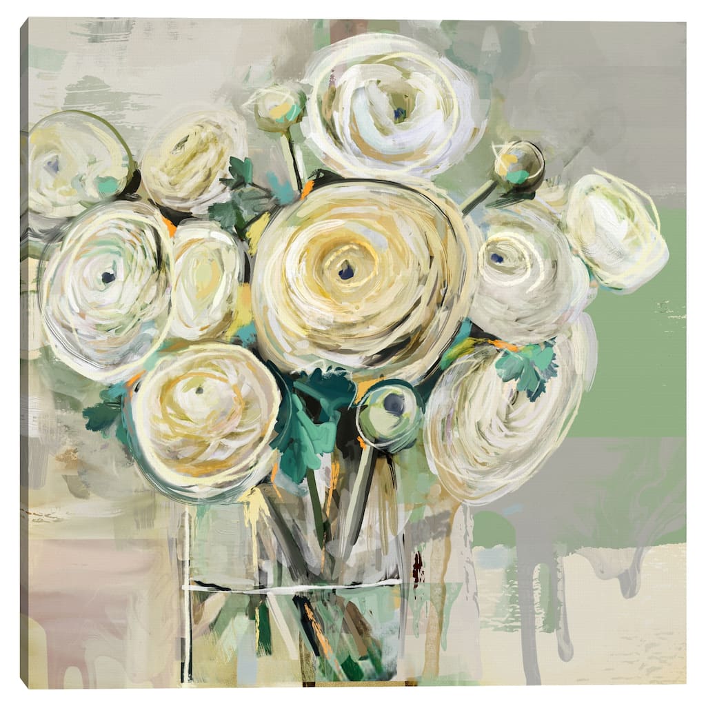 Ranunculus Gathering by Studio Arts Canvas Art Print