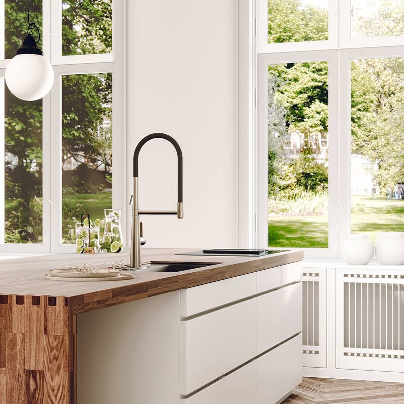 2 Mode 1.8 gpm Single Handle Kitchen Sink Faucet, Kitchen Faucet for Kitchen Sink