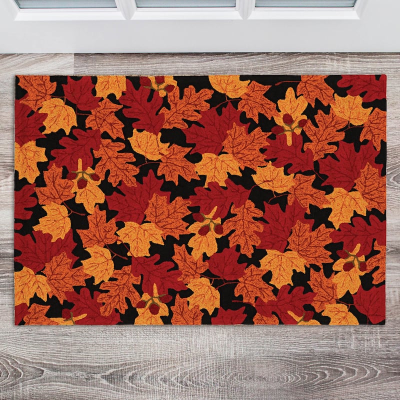 Trio Autumn Leaves Area Rug
