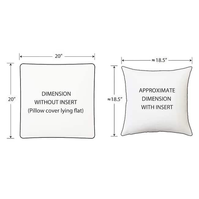 Soft Plush 20x20 Throw Pillow with Polyfill Insert, Gray