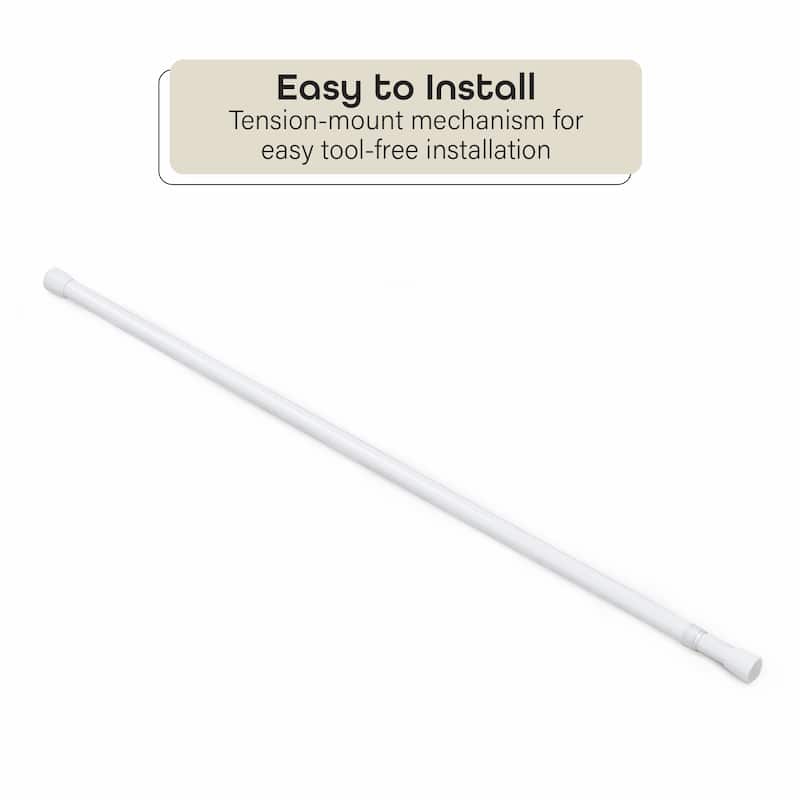 ACHIM Fantasia 5/8" Spring Tension Rod