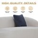 preview thumbnail 17 of 32, Mid Century Style Fabric Curved Sofa