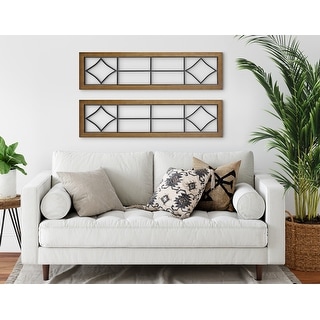 Kate and Laurel Brenham Wood and Metal Wall Plaque