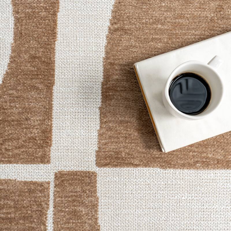 Nuloom Odilia SuperiorWash Geometric Machine Washable Area Rug
