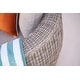 preview thumbnail 6 of 6, Abbyson Oana Outdoor Light Grey Rattan Sofa with Cushions