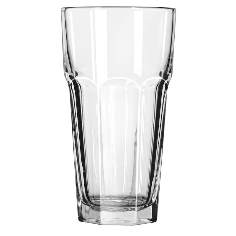 Libbey Gibraltar DuraTuff Iced Tea Glasses, 22-Ounce, Set of 12, Durable Restaurant-Quality Glassware, Dishwasher Safe - Set of 12