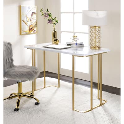 Versatile Metal and Wood Writing Desk for Efficient Work and Study