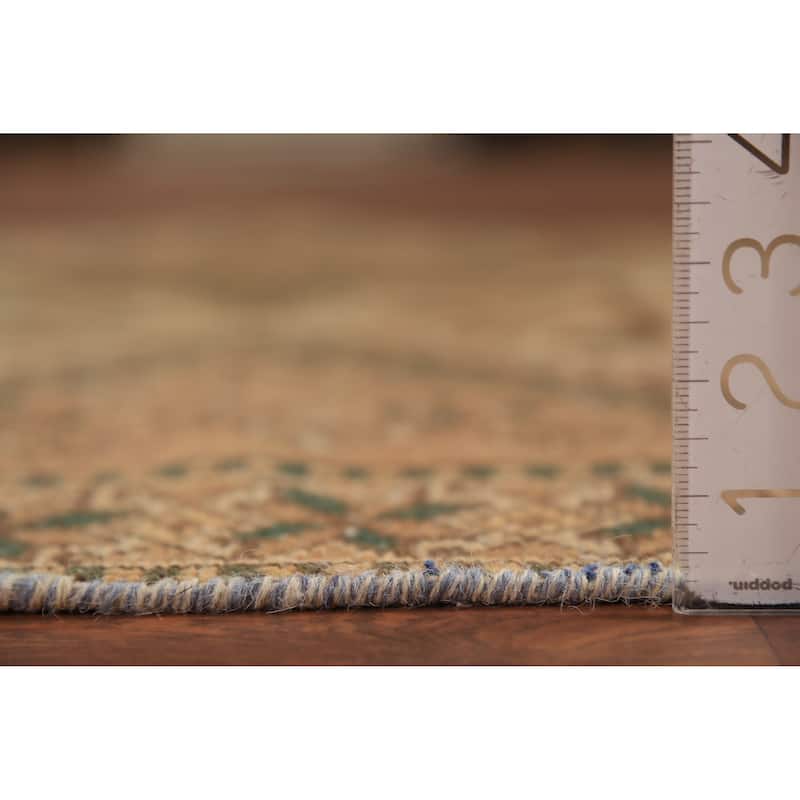 Geometric Bakhtiari Persian Runner Rug Handmade Wool Carpet - 3'4"x 9'6"