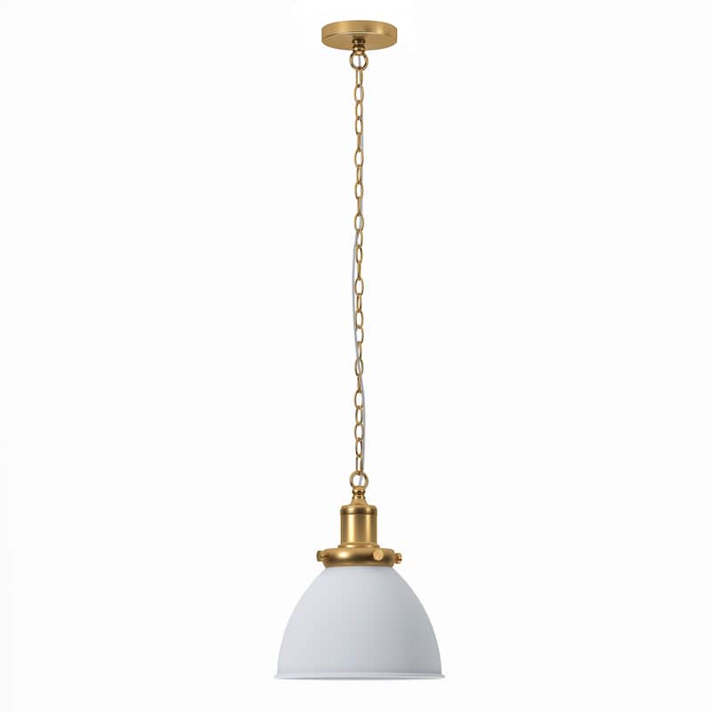 Elodie 12" Wide Pendant with Metal Shade - 12" Wide