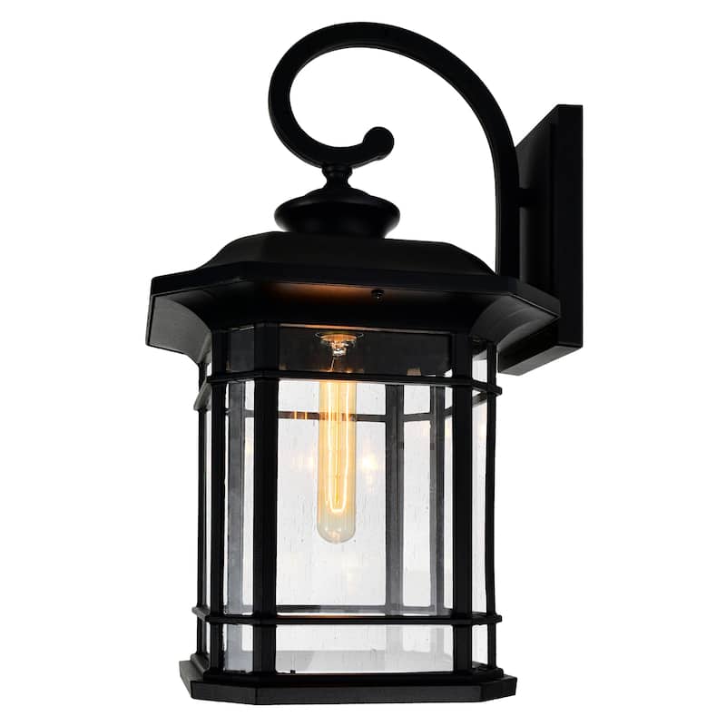 Blackburn 1 Light Black Outdoor Wall Light - Black