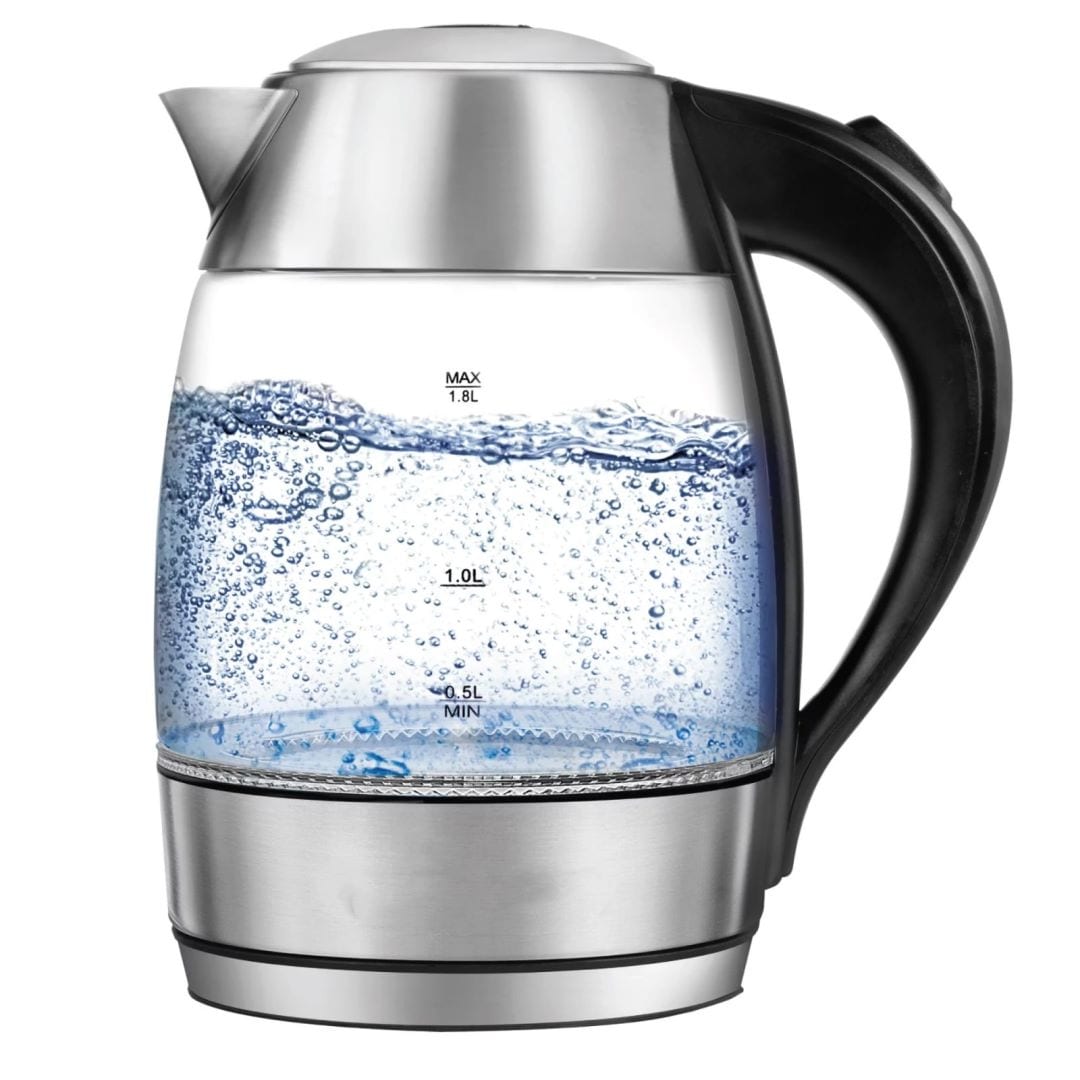 Electric Glass Kettle, 1.8 L - Silver