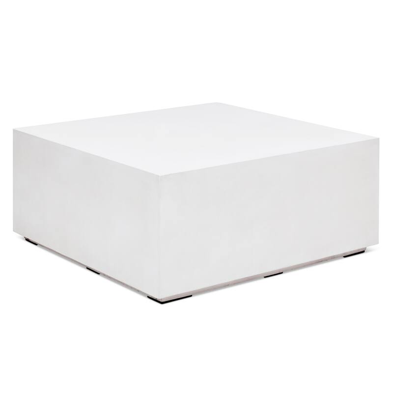 Urbia Bloc 40" Square Concrete Coffee Table